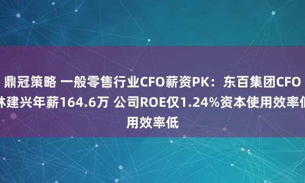 鼎冠策略 一般零售行业CFO薪资PK：东百集团CFO林建兴年薪164.6万 公司ROE仅1.24%资本使用效率低