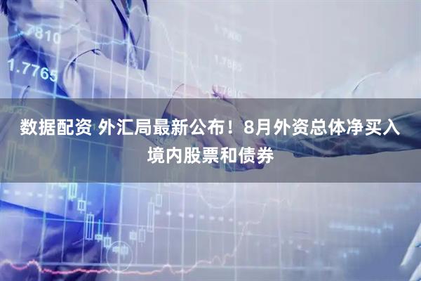 数据配资 外汇局最新公布！8月外资总体净买入境内股票和债券